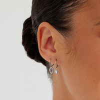 Titanium Round Cluster Charm - Premium Zirconia - 4mm