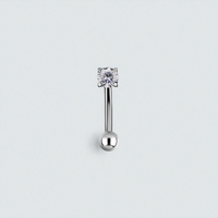 Titanium Internal Thread Rook Bar - Premium Zirconia Round