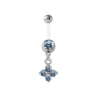 Bioflex Belly Ring - Flower Shaped Jewellery Charm