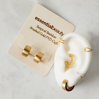 Surgical Stainless Brushed Gold PVD Cuffs