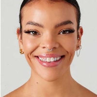 Surgical Steel Septum Ring - Premium Zirconia 16 Gauge - 6mm