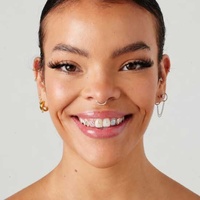 Rose Gold Steel Septum Ring - Premium Zirconia 16 Gauge - 6mm