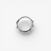 Surgical Steel Conch Ring - Bamboo 16 Gauge - 12mm