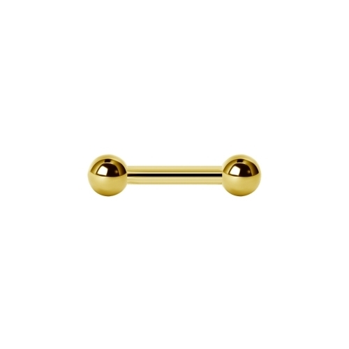 Gold Titanium Nipple Bar