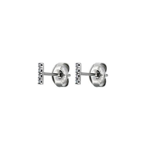 Surgical Steel Ear Studs - 4 Stone Cubic Zirconia Rectangle