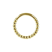 Gold Nickel Free Cobalt Chrome Hinged Ring - Wire