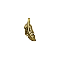 Gold Steel Attachment for (Type S) Internal Thread Labret - Feather