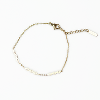 Gold Surgical Steel Diamond Chain Bracelet
