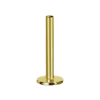 14K Gold Threadless Flat Back Labret Post