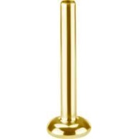 Sterilised Gold Titanium - 16 Gauge - 8mm Internal Thread Flat Back Labret Post