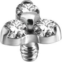 Sterilised Titanium - Premium Zirconia - Trinity - 3.5mm Internal Thread Labret Attachment