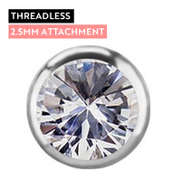 Titanium - Premium Zirconia - 2.5mm Threadless Attachment