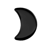 Black Titanium - Moon - 3mm Threadless Attachment
