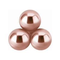 Rose Gold Titanium - 3 Ball Trinity - 3mm Threadless Attachment