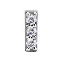 Surgical Steel - Premium Zirconia - Rectangle - 5.5mm Threadless Attachment