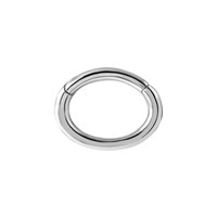 Surgical Steel Oval Rook Ring