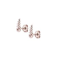 Rose Gold Steel Ear Studs - Twists and Turns
