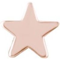 Rose Gold Titanium Attachment for Internal Thread Labret - Star