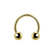Gold Steel Nipple Ring 14 Gauge - 10mm