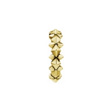 Gold Steel Hinged Clicker Ring - Pyramids and Spikes