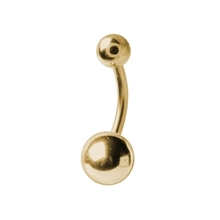 Gold Steel Belly Ring