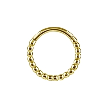 Gold Nickel Free Cobalt Chrome Hinged Ring - Wire