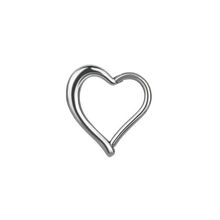 Surgical Steel Hinged Heart Ring