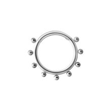 Surgical Steel Hinged Clicker Rings - Multi-Ball Halo 16 Gauge - 8mm