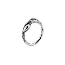 Surgical Steel Hinged Clicker Ring - Snake