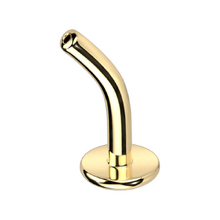 Gold Titanium Threadless Floating Belly Post - 10mm