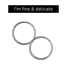 Titanium Sleeper Earrings 18 Gauge - 8mm - Pair