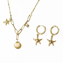 Gold Surgical Steel Tropical Starfish Set 
