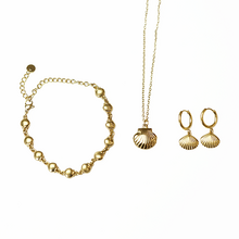 Gold Surgical Steel Sea Shell Set