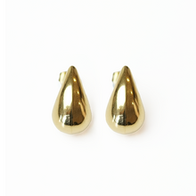 Gold Surgical Steel Tear Drop Earrings 
