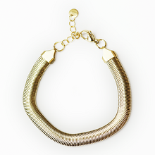 Gold Surgical Steel Herringbone Chain Bracelet