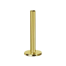 14K Gold Threadless Flat Back Labret Post