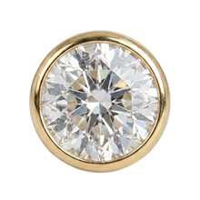 14K Gold Attachment for Threadless Labret - Lab Created Diamond - 2mm