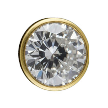 14K Gold Attachment for Threadless Labret - Pointed Premium Zirconia