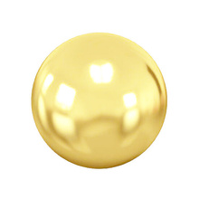 14K Gold Attachment for Threadless Labret - Ball