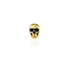 Gold Steel - Skull - 6.5mm Internal Thread Labret Attachment