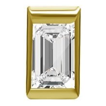 Sterilised Titanium - Premium Zirconia - Half Moon Cluster - 10mm Internal Thread Labret Attachment