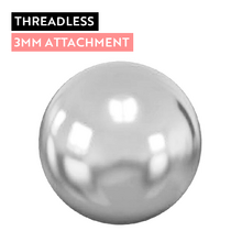 Titanium - Ball - 3mm Threadless Attachment