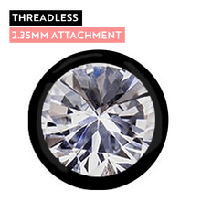 Black Titanium - Premium Zirconia - 2.35mm Threadless Attachment