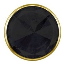 Gold Titanium - Inverted Black Premium Zirconia - 3mm Threadless Attachment