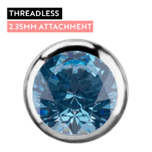 Titanium - Aqua Premium Zirconia - 2.35mm Threadless Attachment