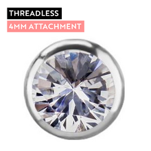 Titanium - Premium Zirconia - 4mm Threadless Attachment