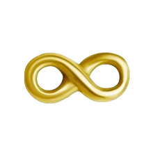Gold Steel - Infinity - 3mm Threadless Attachment