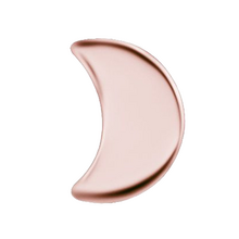 Rose Gold Titanium - Moon - 4mm - Threadless Attachment