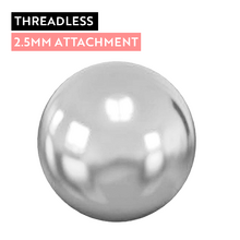 Titanium - Ball - 2.5mm Threadless Attachment