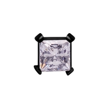 Black Titanium Attachment for (Type S) Internal Thread Labret - Premium Zirconia Square